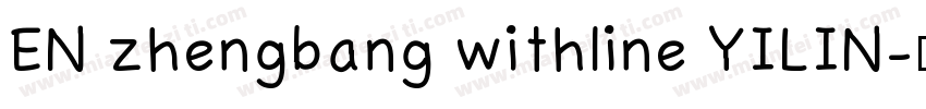 EN zhengbang withline YILIN字体转换
